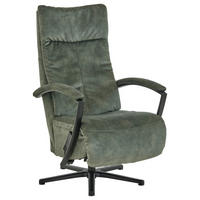 RELAXSESSEL in Textil Dunkelgrün  - Dunkelgrün/Schwarz, Design, Textil/Metall (66/112/83cm) - Beldomo Speed