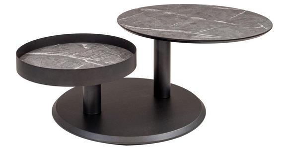 COUCHTISCH in Metall, Holzwerkstoff, Kunststoff 75/75/38-43 cm - Anthrazit, Design, Holzwerkstoff/Kunststoff (75/75/38-43cm) - Venda