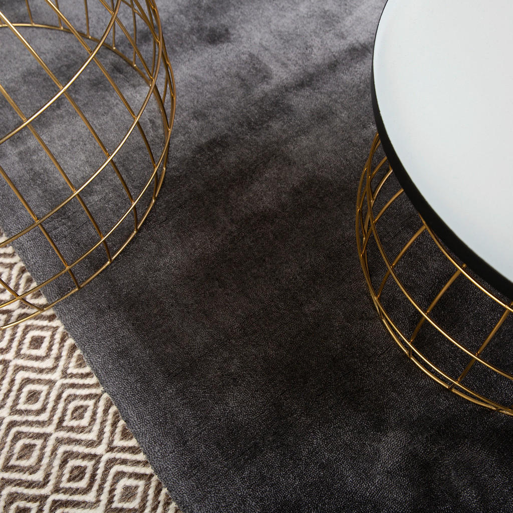 Thumbnail - Obsession Webteppich My Breeze of Obsession, Anthrazit, Textil, Uni, rechteckig, 140x200 cm, Fasern thermofixiert (heats...