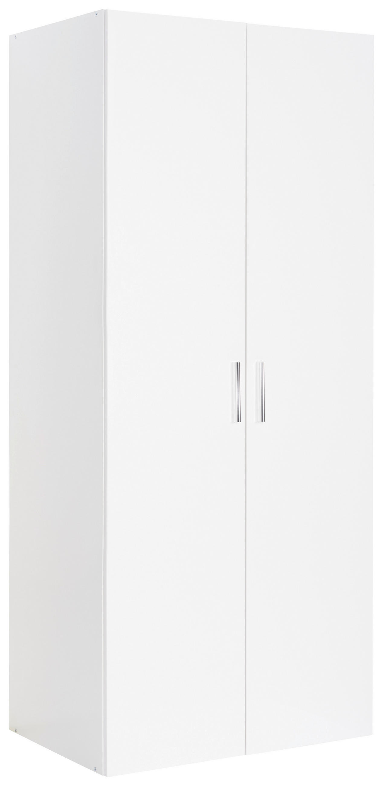 SKŘÍŇ NA ODĚV, bílá, 80/185/40 cm - bílá/barvy chromu, Design, kompozitní dřevo/plast (80/185/40cm) - Xora