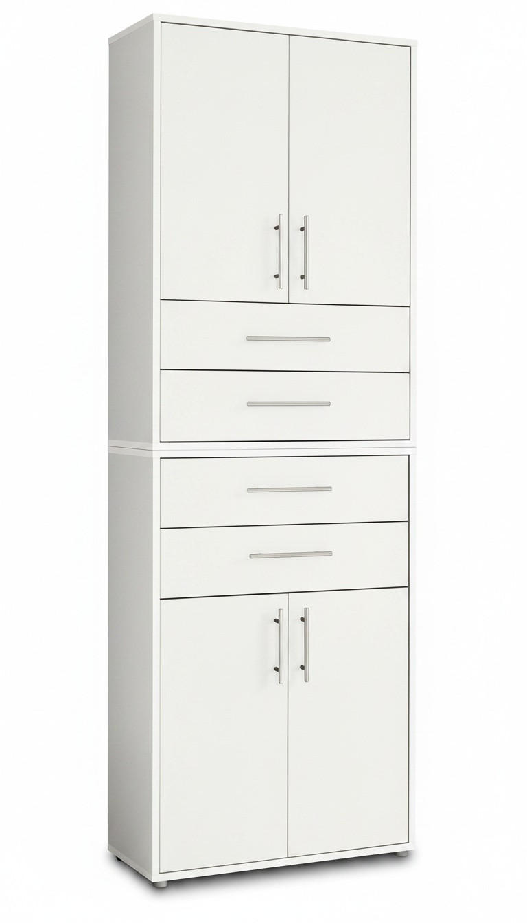 AKTENSCHRANK Weiß  - Weiß, MODERN, Holzwerkstoff (84,4/227,2/33cm) - MID.YOU