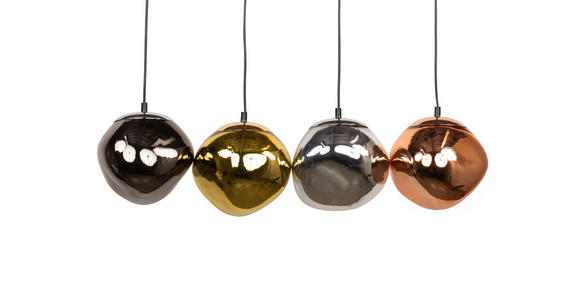 HÄNGELEUCHTE Orange 70/20/150 cm   - Chromfarben/Goldfarben, Design, Glas/Metall (70/20/150cm) - Dieter Knoll