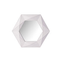 WANDSPIEGEL 54,5/54,5/4 cm  - Weiß, Design, Kunststoff (54,5/54,5/4cm)