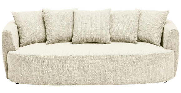 SCHLAFSOFA Chenille Greige Rückenkissen, Bettkasten, Schlaffunktion, Rücken echt, Liegefläche im Originalstoff  - Greige/Schwarz, KONVENTIONELL, Kunststoff/Textil (238/74/107cm) - Carryhome