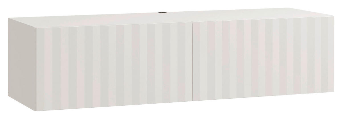 TV STOLEK, bílá, 128/32/42 cm - bílá, Basics, kompozitní dřevo (128/32/42cm) - Xora