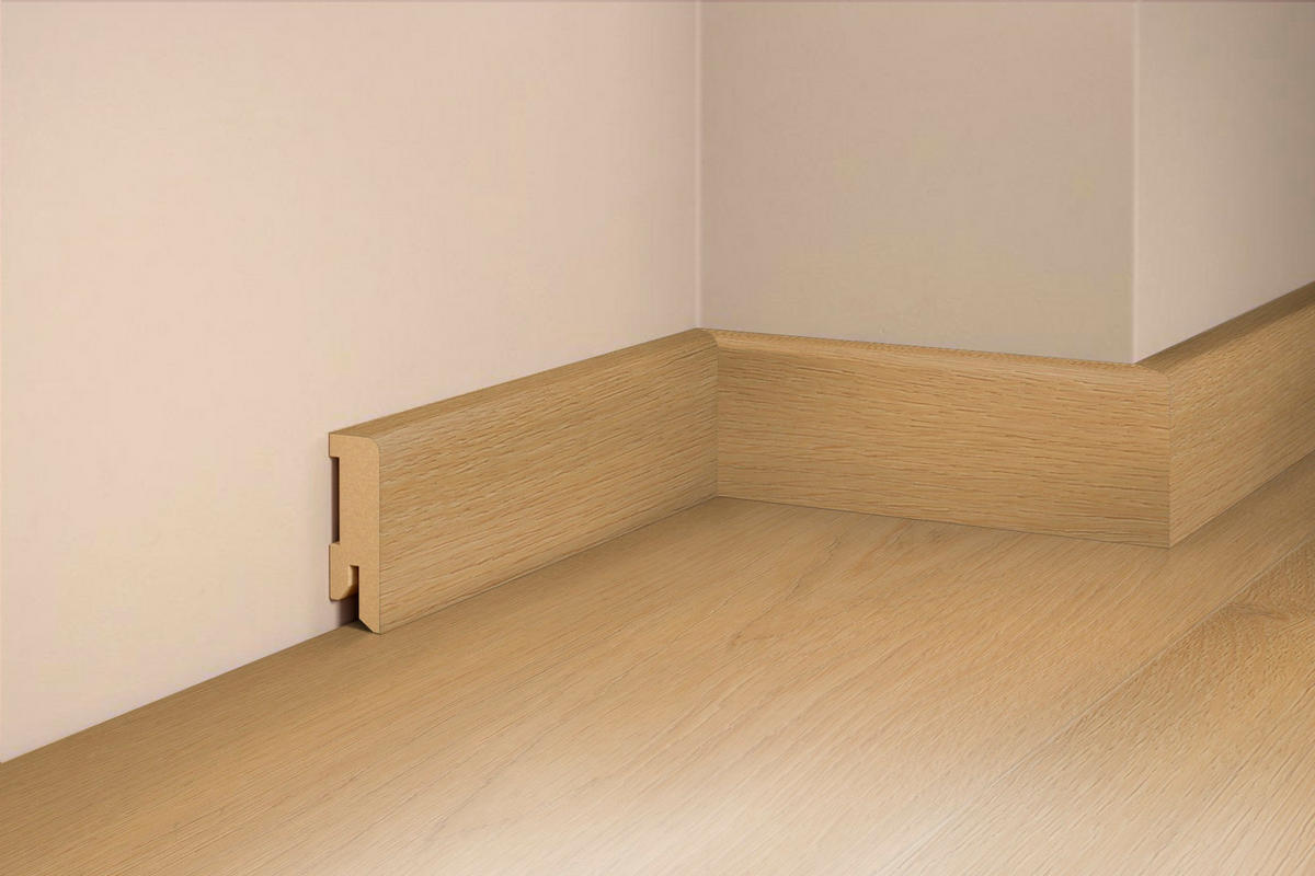 SOCKELLEISTE, Eiche Yuma Eichefarben  - Eichefarben, Basics, Holzwerkstoff (240/5/1,6cm) - Tilo