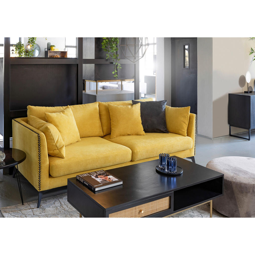 Thumbnail - Xxxl Sofa, Gelb, Textil, 2,5-Sitzer, Füllung: Polyester, 210x70x100 cm, Wohnzimmer, Sofas & Couches, Sofas