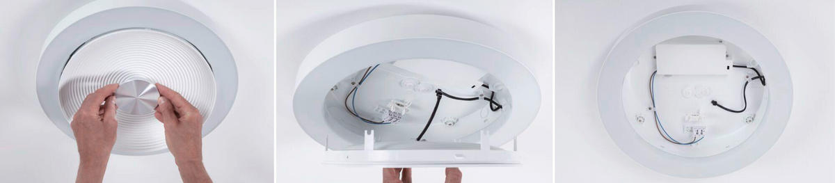 DECKENLEUCHTE Volea 32,0/6,4 cm   - Schwarz, Basics, Kunststoff (32,0/6,4cm) - Paulmann