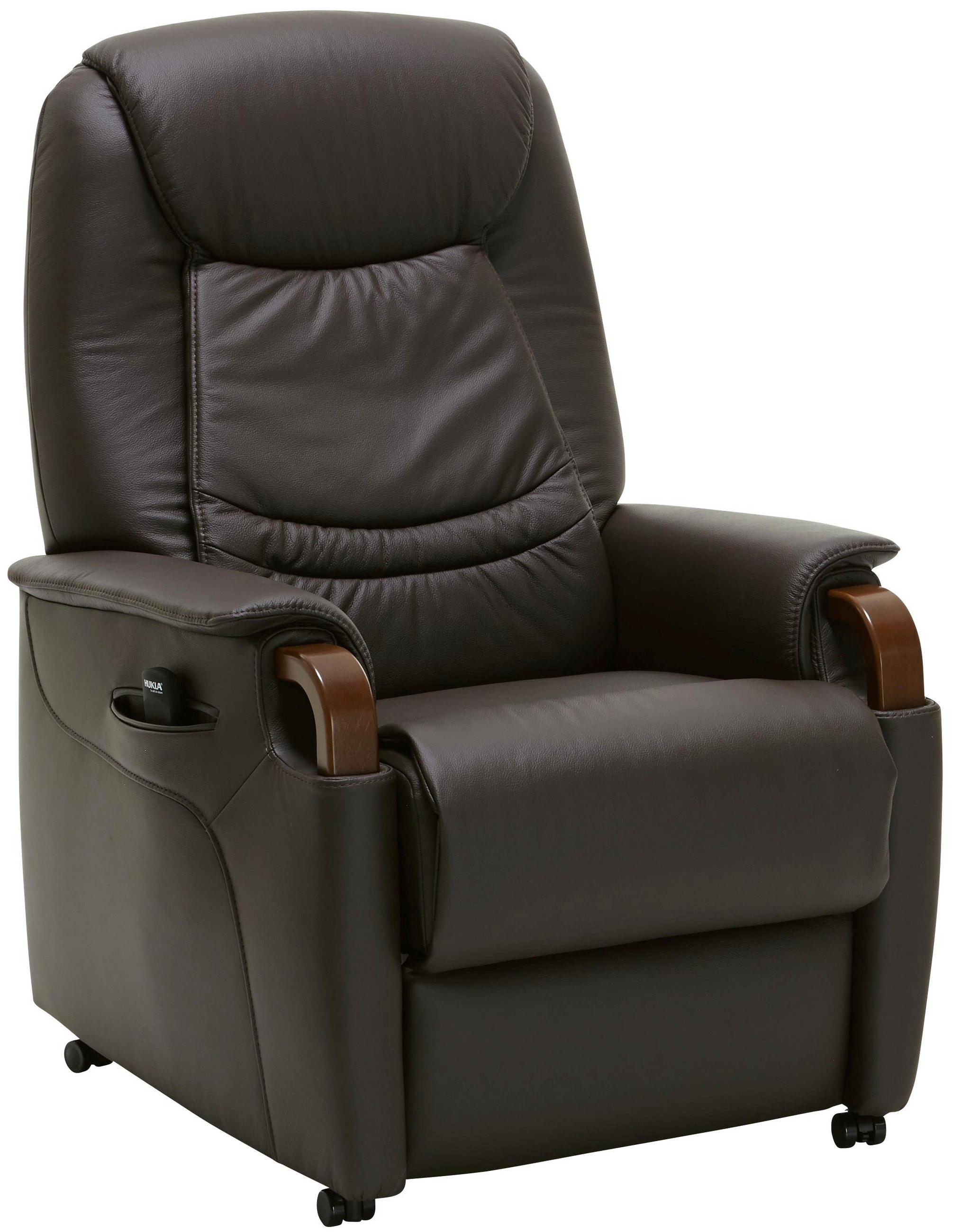 Fernsehsessel in Leder Dunkelbraun