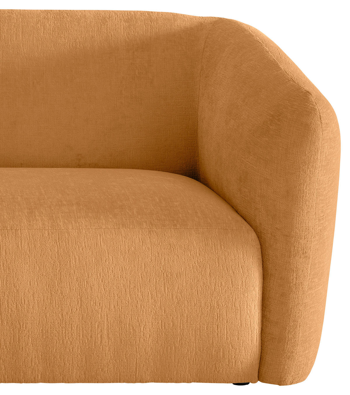 ECKSOFA in Mikrofaser Goldfarben  - Goldfarben/Schwarz, Modern, Kunststoff/Textil (107/238cm) - Livetastic