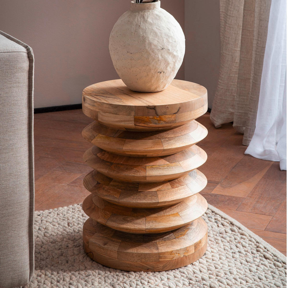 BEISTELLTISCH in Holz 35/35/45 cm  - Braun, Design, Holz (35/35/45cm) - Livetastic