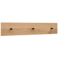 HAKENLEISTE  in Eiche furniert Anthrazit, Eichefarben  - Eichefarben/Anthrazit, Design, Holz/Metall (80/15/2cm) - Dieter Knoll
