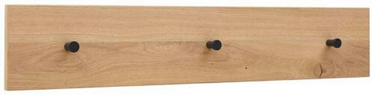 HAKENLEISTE  in Eiche furniert Anthrazit, Eichefarben  - Eichefarben/Anthrazit, Design, Holz/Metall (80/15/2cm) - Dieter Knoll