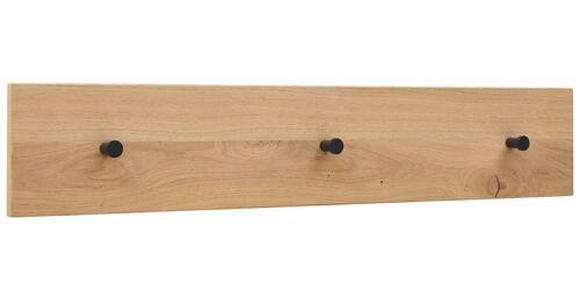 HAKENLEISTE - Eichefarben/Anthrazit, Design, Holz/Metall (80/15/2cm) - Dieter Knoll