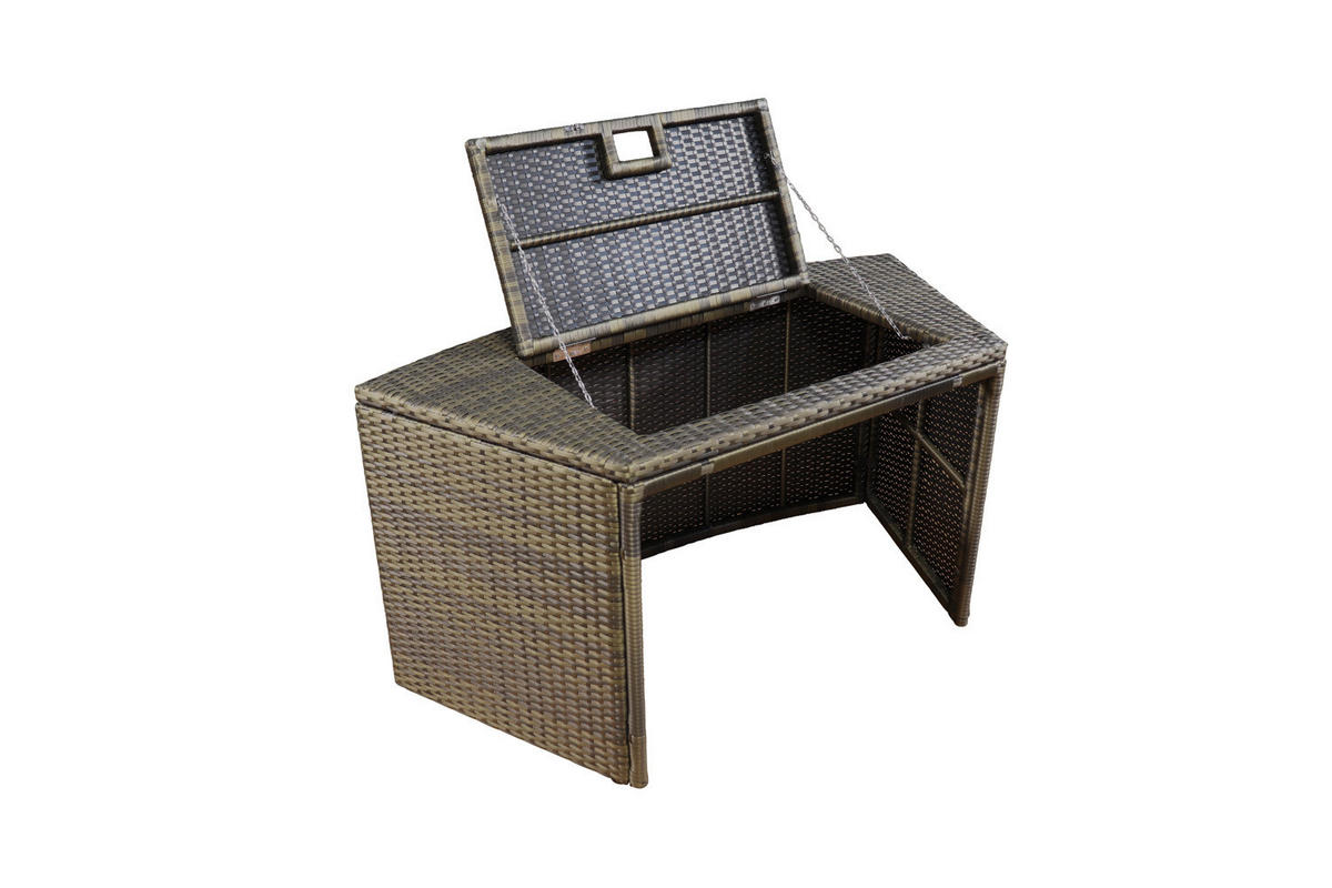 WHIRLPOOL NETSPA OCTOPUS 290/73 cm  - Schwarz, Basics, Leder/Kunststoff (290/73cm)