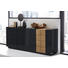 SIDEBOARD furniert lackiert Dunkelgrau, Eichefarben - Dunkelgrau/Eichefarben, Design, Holzwerkstoff (210/86/47cm) - Ambiente SIDEBOARD furniert lackiert Dunkelgrau, Eichefarben - Dunkelgrau/Eichefarben, Design, Holzwerkstoff (210/86/47cm) - Ambiente