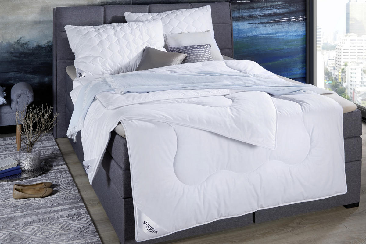 KOPFPOLSTER 70/90 cm   - Weiß, Basics, Textil (70/90cm) - Sleeptex