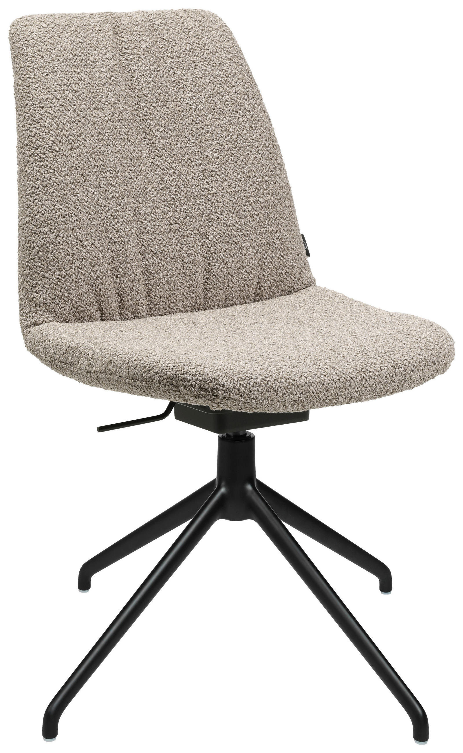 STUHL - Schwarz/Naturfarben, Design, Textil/Metall (46/85-88/55cm) - Johann Jakob