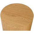 BEISTELLTISCHSET rund Eichefarben  - Eichefarben, Design, Holzwerkstoff (38-48/38-48/32-38cm) - Carryhome