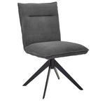 STUHL  in Eisen Feincord Metall, Textil  - Anthrazit/Schwarz, Design, Textil/Metall (47/87/62cm) - Johann Jakob