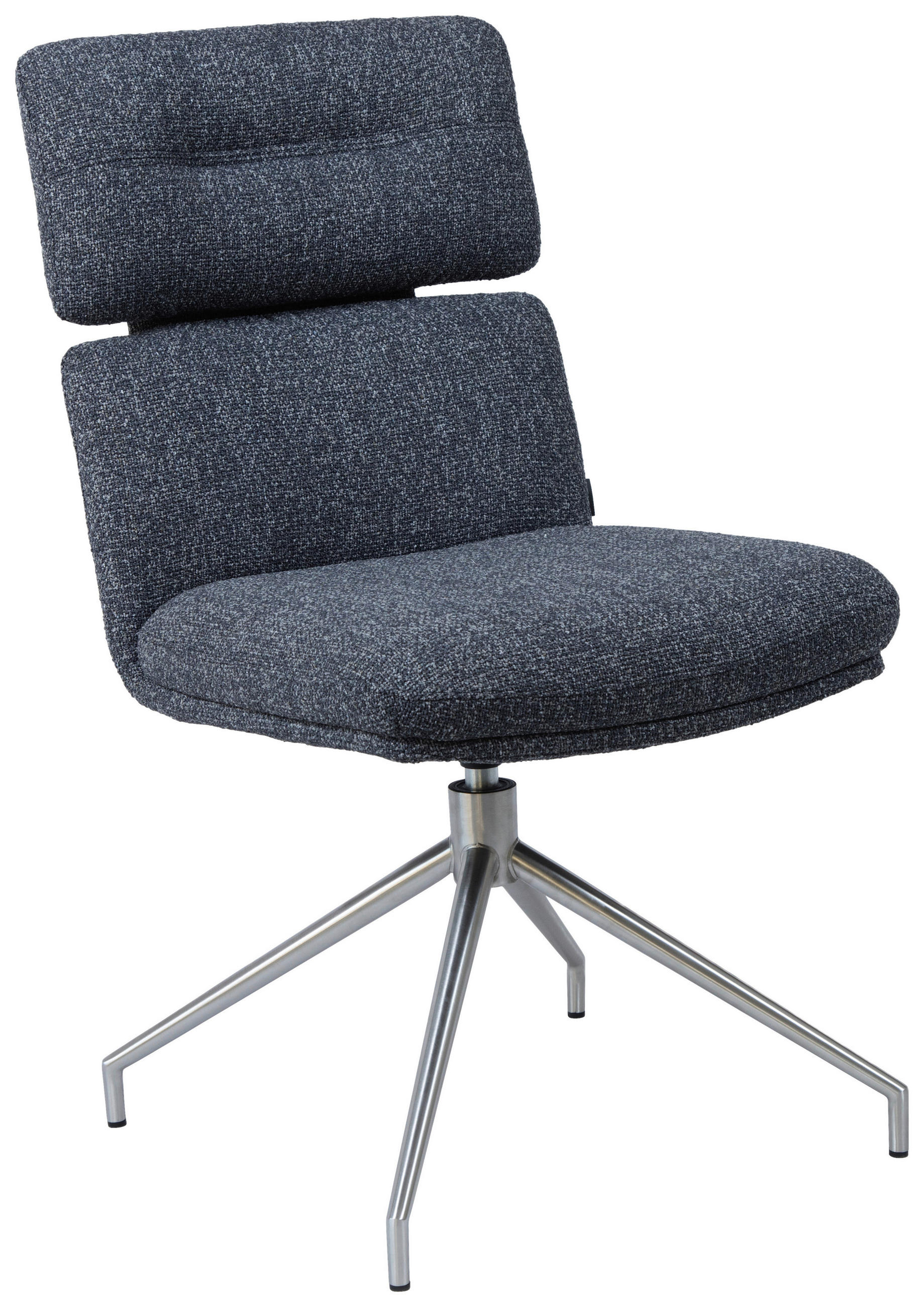 Dieter Knoll Stuhl Edelstahl, Dunkelgrau 50x92x66 cm