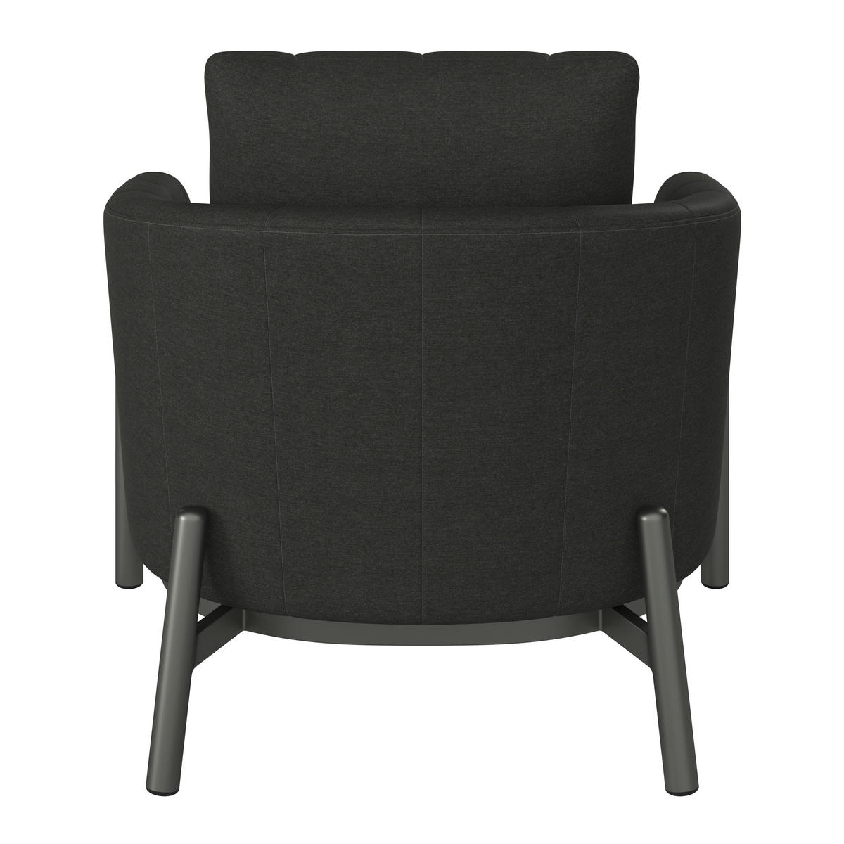 LOUNGEGARNITUR 4-teilig    - Anthrazit, Modern, Glas/Textil - Ambia Garden
