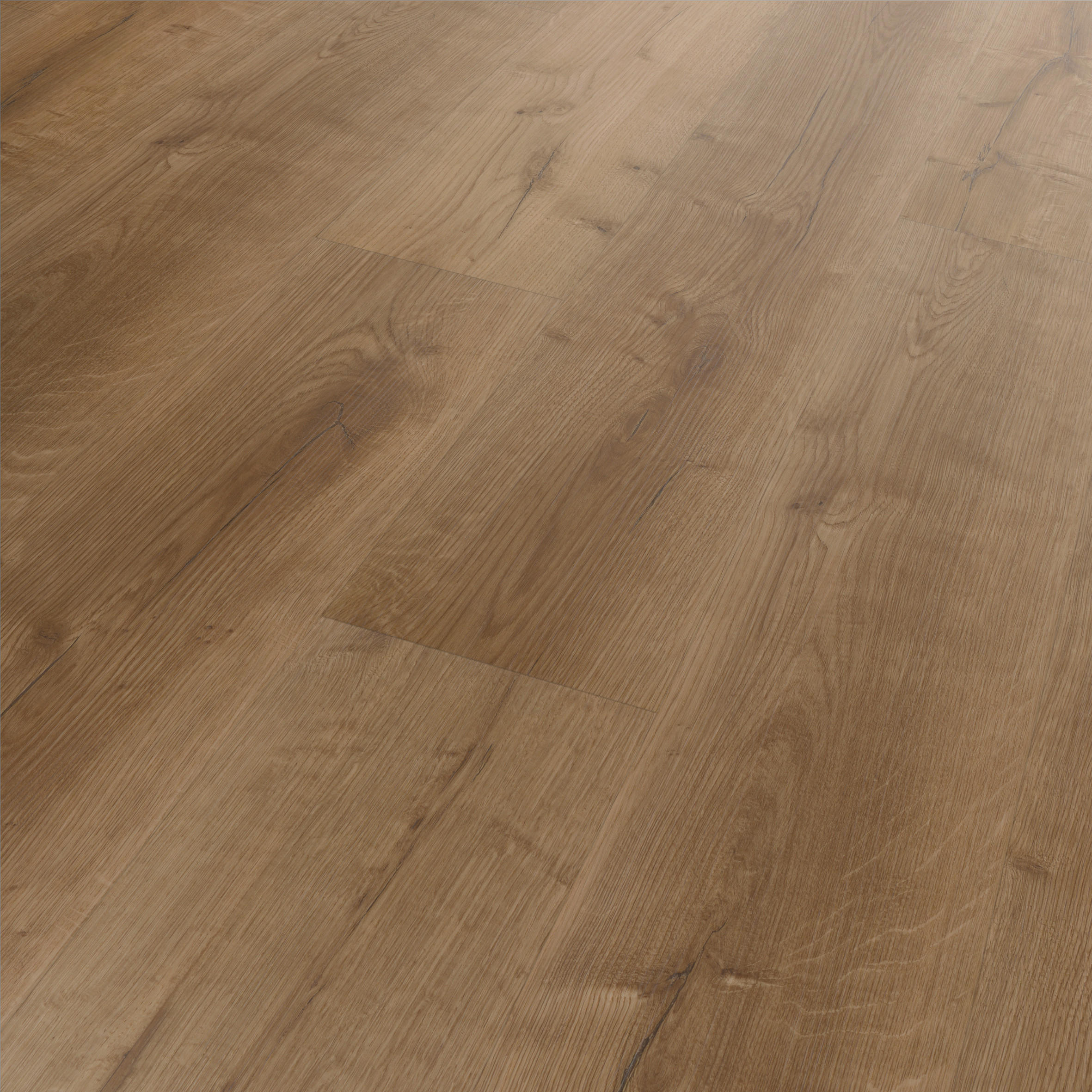 DESIGNBODEN FIXED  per  m² - Eichefarben, Basics, Kunststoff (121.9/18.4/0.25cm)