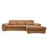 ECKSOFA Currygelb Chenille  - Chromfarben/Currygelb, MODERN, Textil/Metall (314/184cm) - Livetastic