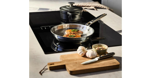 BRATPFANNE Greblon®-Antihaftbeschichtung 24 cm  - Edelstahlfarben, Basics, Metall (24cm) - Homeware Profession.