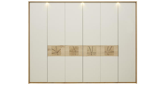 DREHTÜRENSCHRANK in Eichefarben, Sandfarben - Sandfarben/Eichefarben, KONVENTIONELL, Holz/Holzwerkstoff (299,2/229,4/59,5cm) - Dieter Knoll