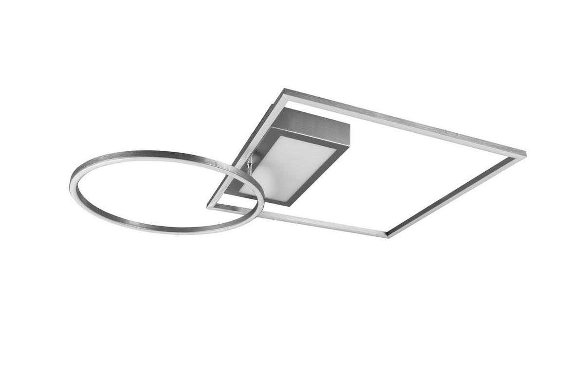 PLAFONIERĂ CU LED - culoare nichel, Design, metal (64,5/9,0/86,5cm)