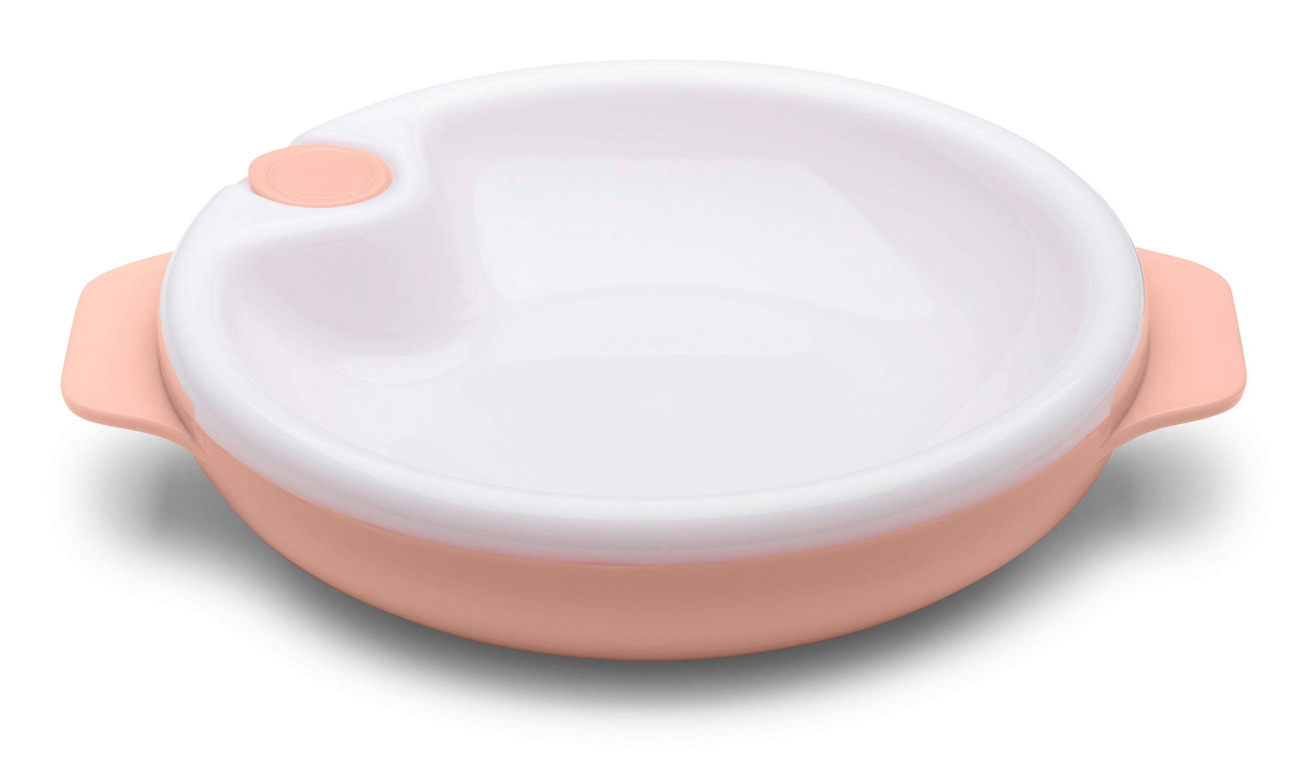 WARMHALTETELLER  - Weiss/Pink, Basics, Kunststoff (0,17/0,06/0,17cm)