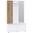 GARDEROBE  in 120/200/36,6 cm  - Eichefarben/Weiß, KONVENTIONELL, Holzwerkstoff (120/200/36,6cm) - Carryhome