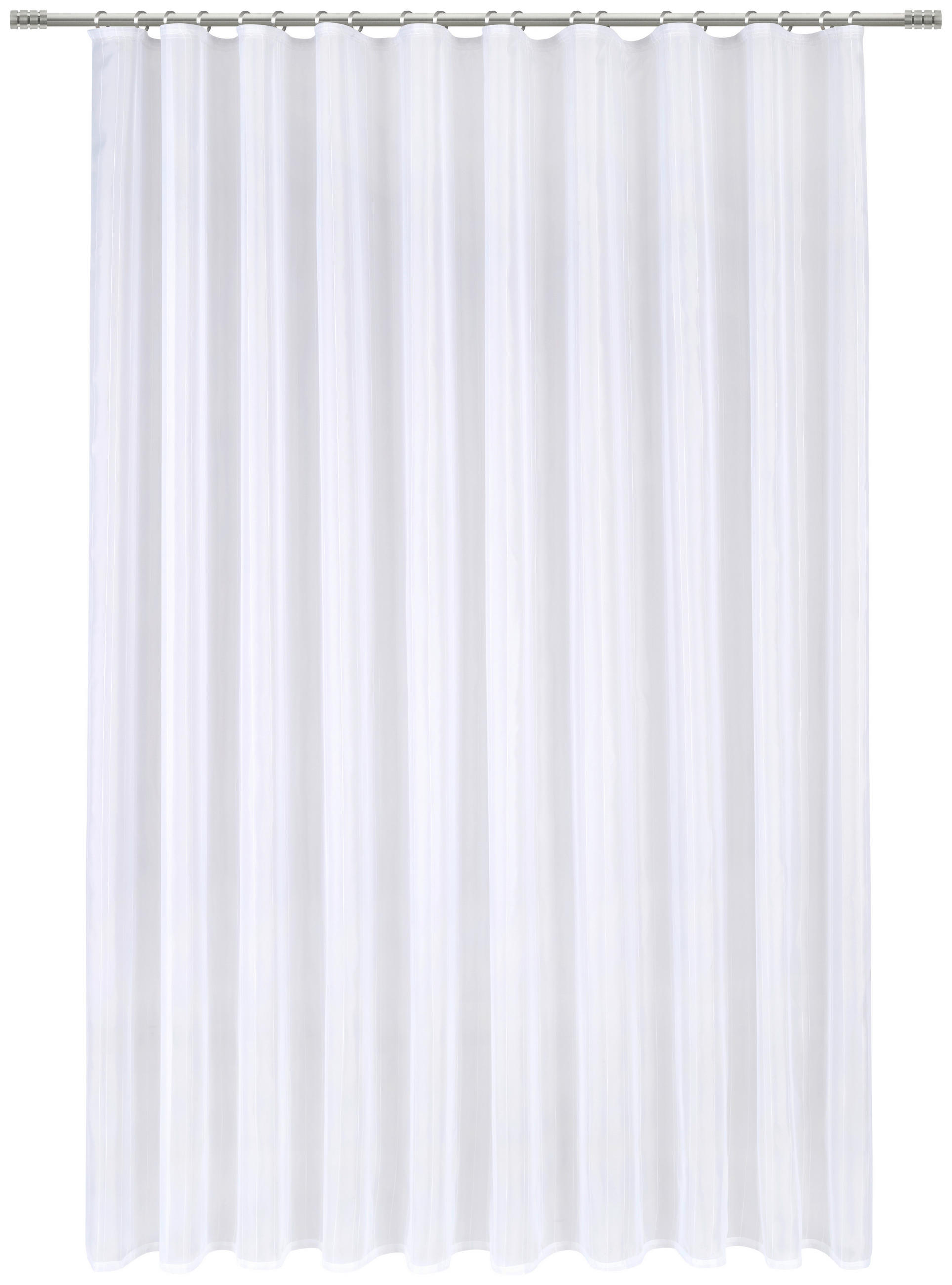 HOTOVÝ ZÁVĚS, průhledné, 300/245 cm - bílá, Basics, textil (300/245cm) - Esposa