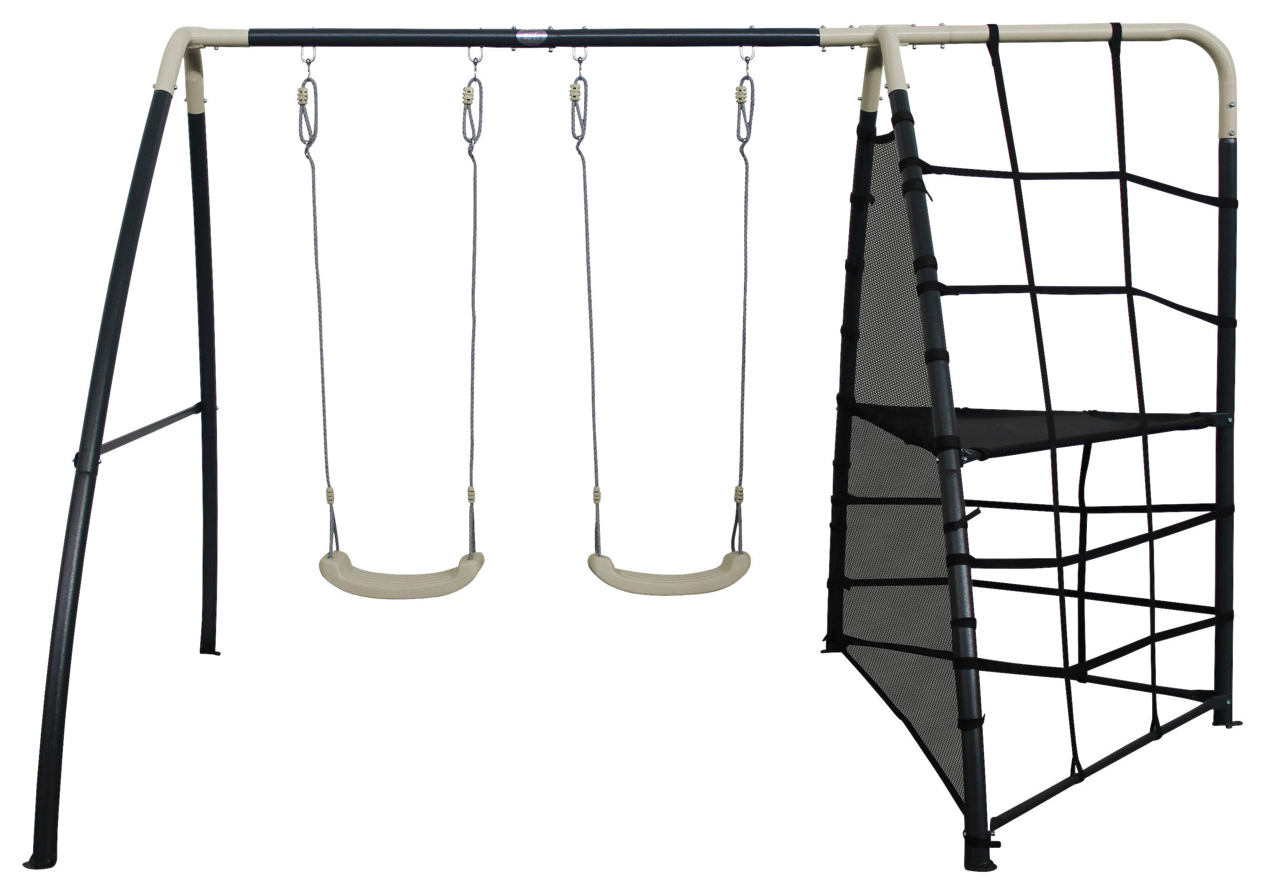 XXXLutz Schaukel Anthrazit, Creme 191x190x287 cm