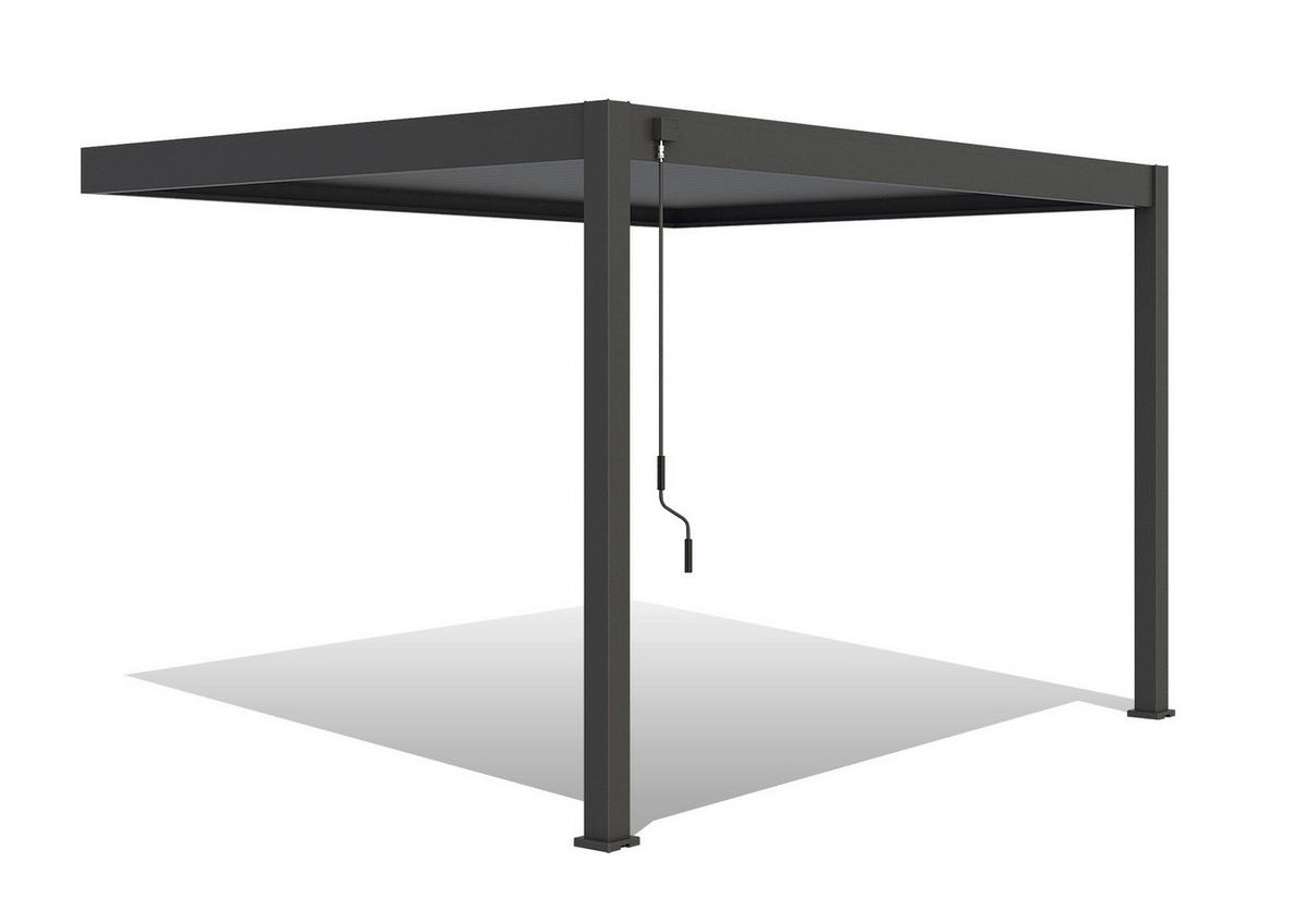 PERGOLA - Anthrazit, Basics, Metall (400/255/300cm) - Gardenson