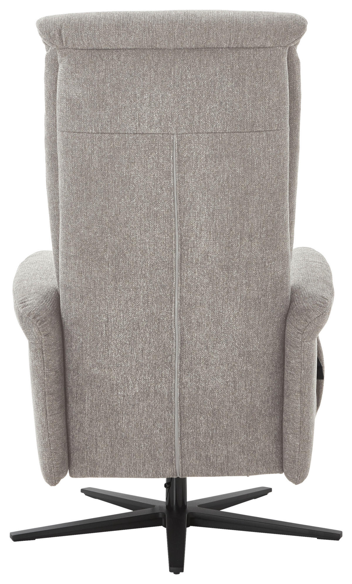 RELAXSESSEL in Textil Greige  - Greige/Schwarz, Design, Textil/Metall (77/115/89cm) - Pure Home Comfort