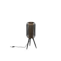 STEHLEUCHTE 24/71 cm    - Messingfarben/Schwarz, LIFESTYLE, Metall (24/71cm) - Dutchbone
