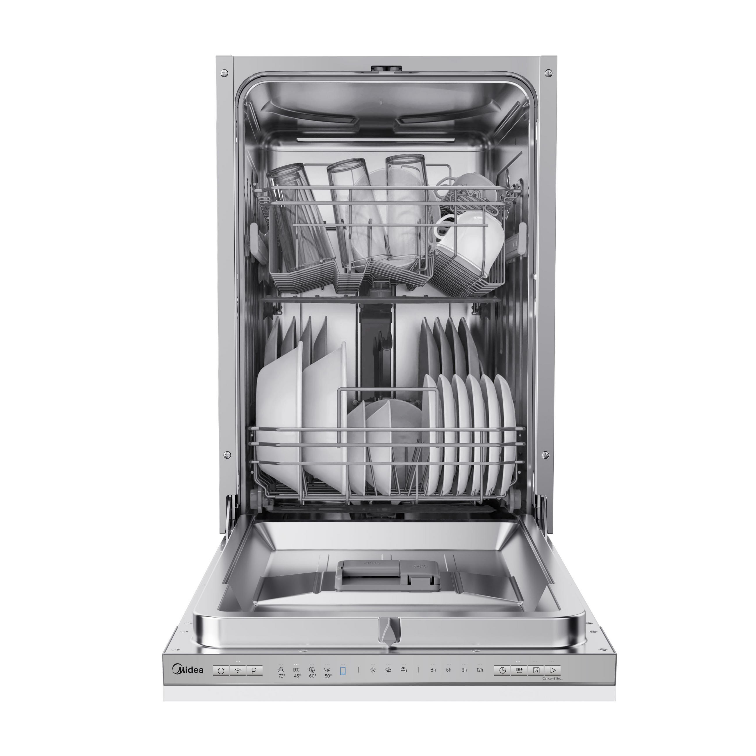 GESCHIRRSPÜLER MDWEB1004LS-W  - Edelstahlfarben, Basics, Metall (45/81,5/57cm) - Midea