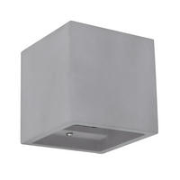 WANDLEUCHTE 11,5/11,5/11,5 cm   - Grau, Design, Stein (11,5/11,5/11,5cm) - Globo