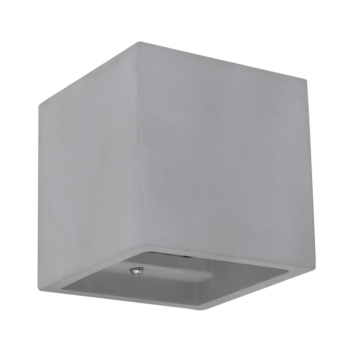 WANDLEUCHTE 11,5/11,5/11,5 cm   - Grau, Design, Stein (11,5/11,5/11,5cm) - Globo