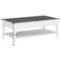 COUCHTISCH in Holz, Glas 120/65/48 cm - Creme/Schwarz, LIFESTYLE, Glas/Holz (120/65/48cm) - Selva COUCHTISCH in Holz, Glas 120/65/48 cm - Creme/Schwarz, LIFESTYLE, Glas/Holz (120/65/48cm) - Selva