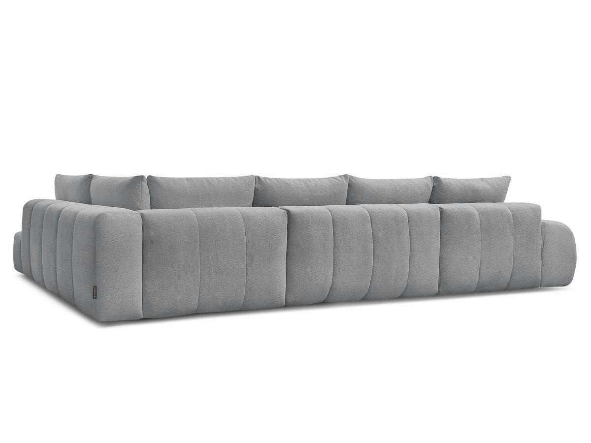 ECKSCHLAFSOFA EVEREST  mit Rücken echt, Armteil links, Armteil rechts Flachgewebe Dunkelgrau  - Dunkelgrau/Schwarz, MODERN, Kunststoff/Textil (198/423/212cm)