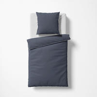 BETTWÄSCHE Schweizer Satin 200/220 cm  - Dunkelgrau, Basics, Textil (200/220cm) - Fleuresse