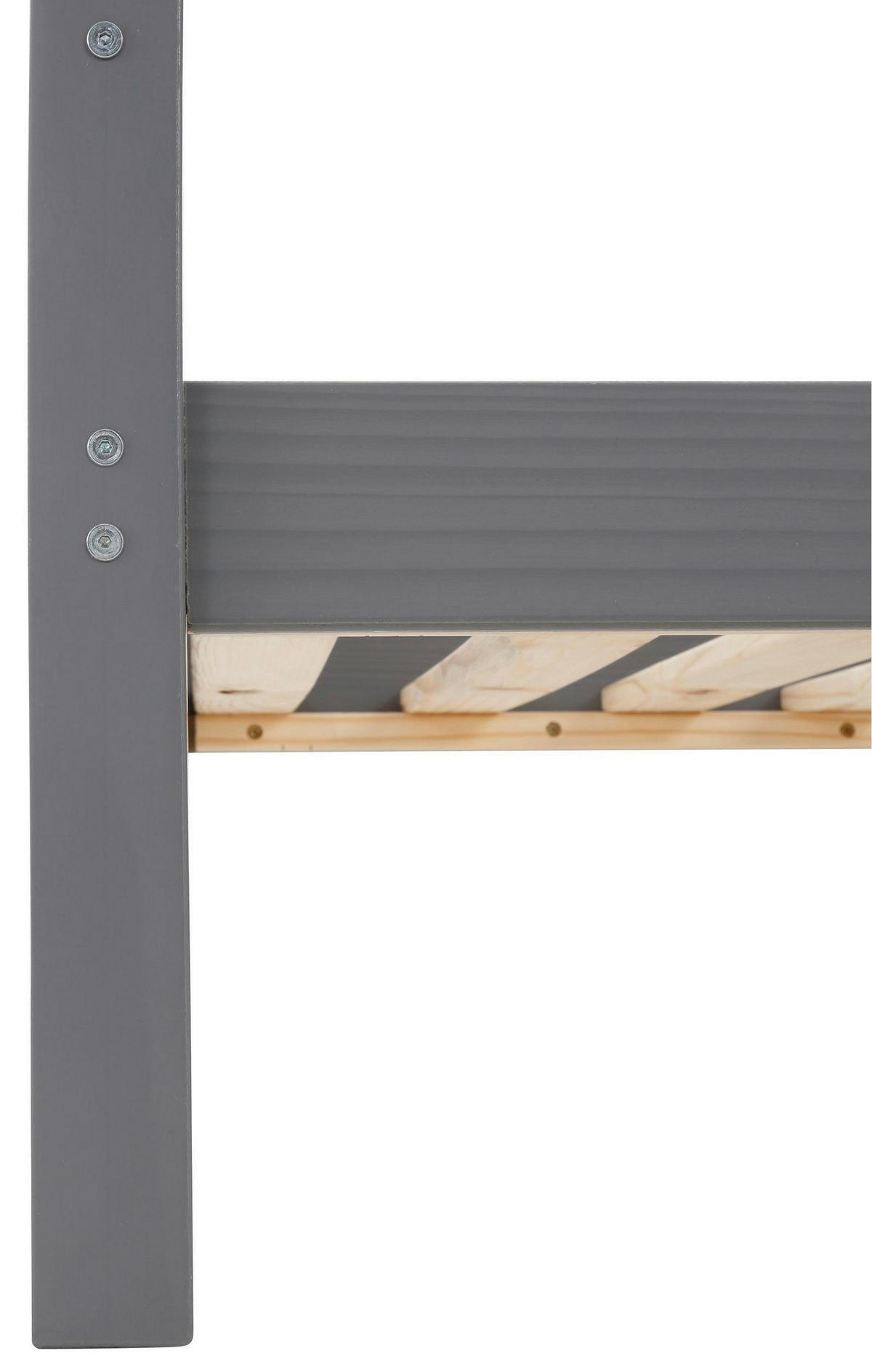 ETAGENBETT 90/200 cm Grau  - Grau, MODERN, Holz (90/200cm) - MID.YOU