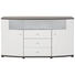 KOMODA SIDEBOARD, barvy grafitu, bílá - bílá/barvy stříbra, Design, kov/kompozitní dřevo (160/84/42cm) - Xora KOMODA SIDEBOARD, barvy grafitu, bílá - bílá/barvy stříbra, Design, kov/kompozitní dřevo (160/84/42cm) - Xora