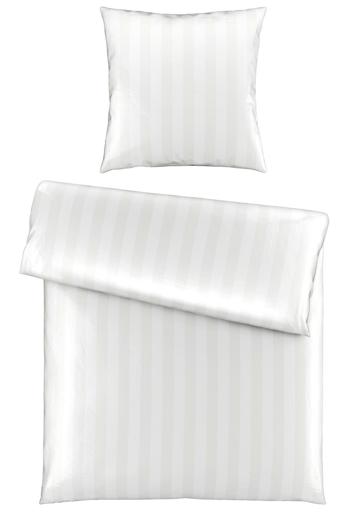 BETTWÄSCHE Satin 135/200 cm  - Weiß, Textil (135/200cm) - Dieter Knoll