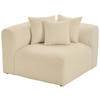 SOFAELEMENT in Flachgewebe, Teddystoff Beige  - Beige, Trend, Textil (115/70/115cm) - Livetastic