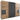 SCHWEBETÜRENSCHRANK in Graphitfarben, Eichefarben  - Eichefarben/Alufarben, Basics, Holzwerkstoff/Metall (270/210/64cm) - Livetastic