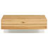 COUCHTISCH Wildeiche vollmassiv rechteckig Eichefarben - Eichefarben, Design, Holz/Metall (120/36/70cm) - NOVEL